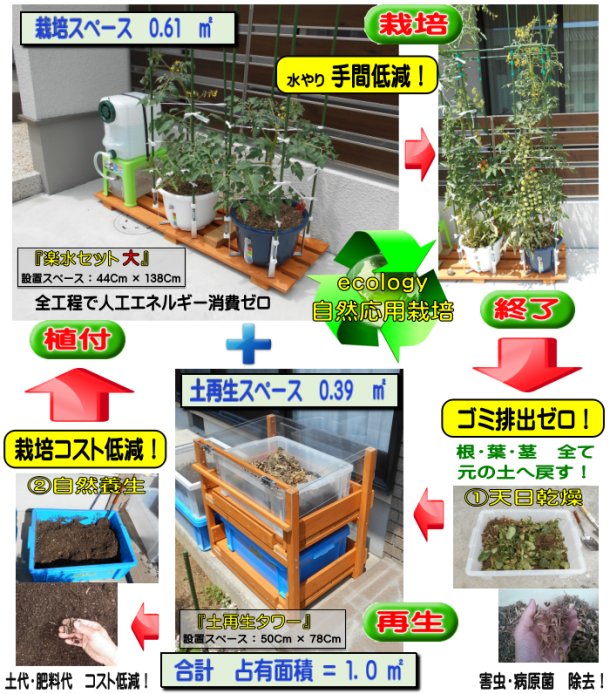 循環型の野菜栽培